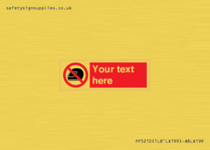 Custom No Motorcycle Helmets Sign